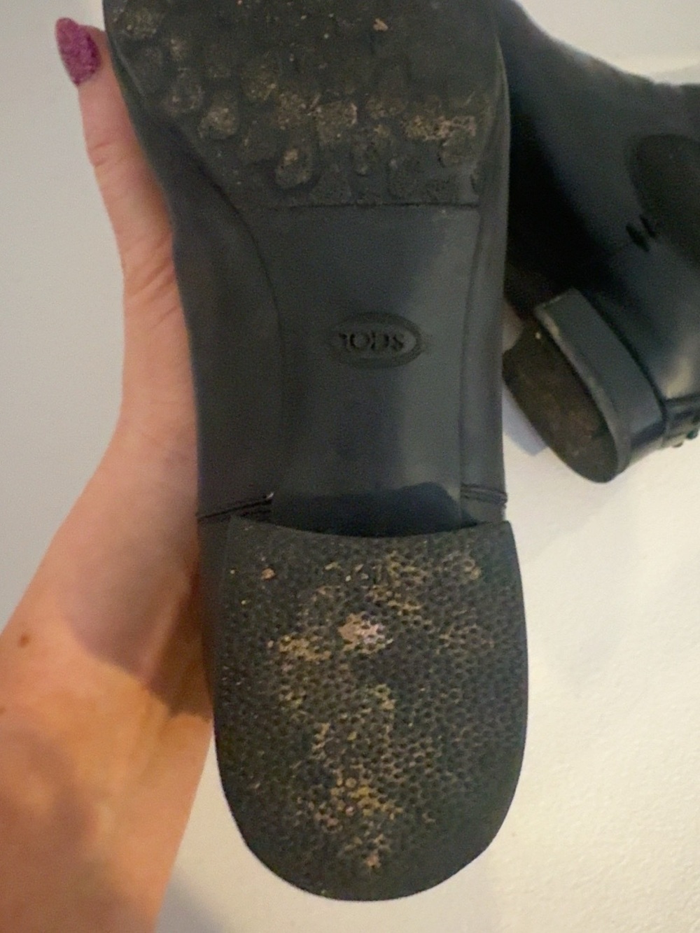 Tod’s Black Leather Chelsea Ankle Boots Size 36.5 - Picture 5 of 5